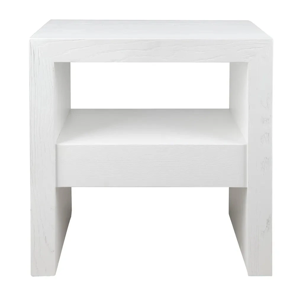 Axel Oak Side Table - White 3 Axel Oak Side Table - White
