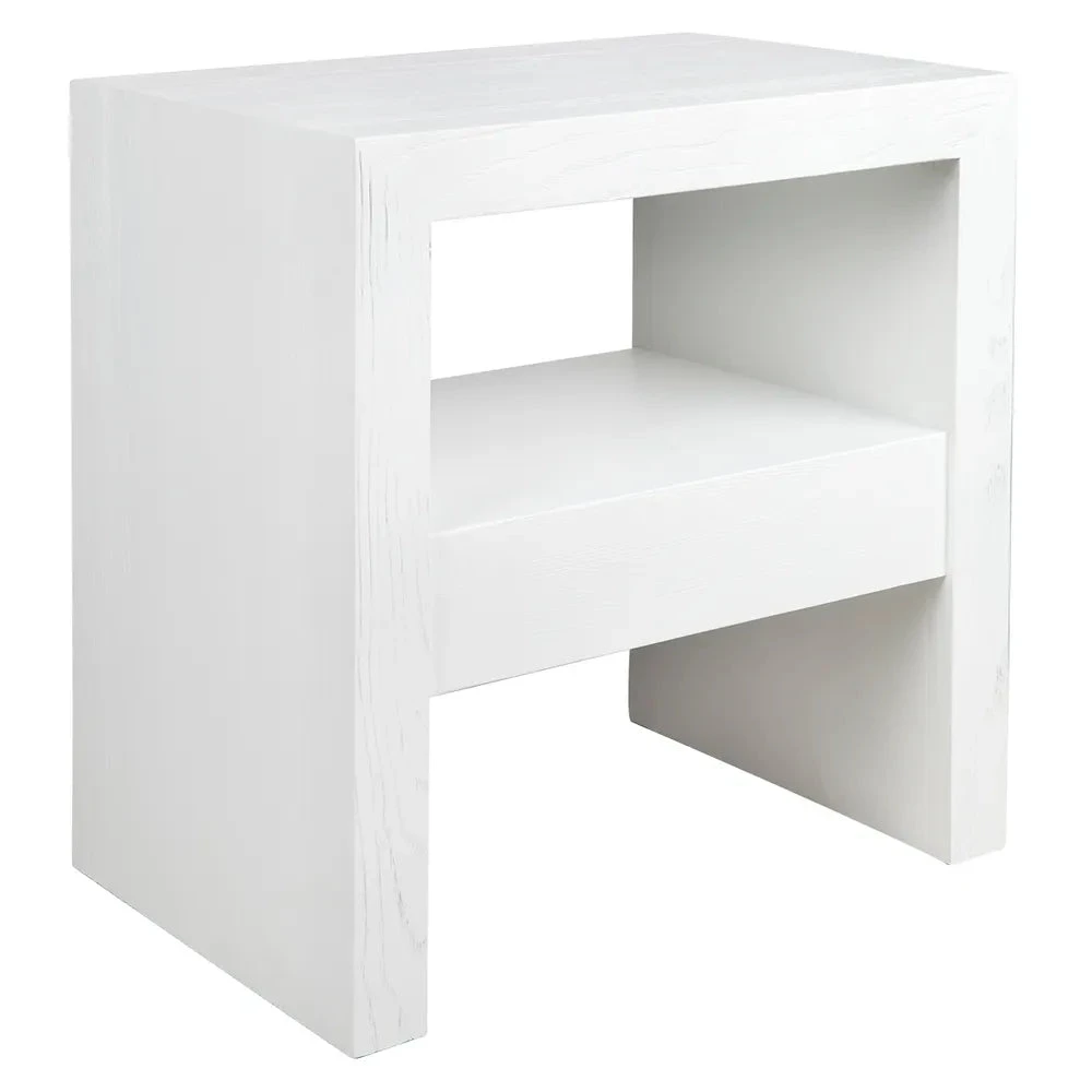 Axel Oak Side Table - White 4 Axel Oak Side Table - White - Image 2