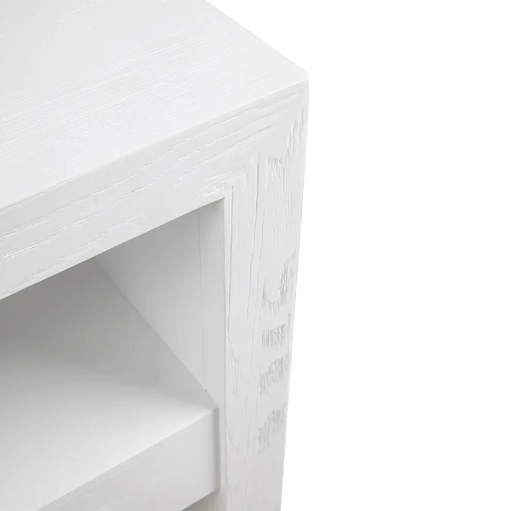 Axel Oak Side Table - White 5 Axel Oak Side Table - White - Image 3