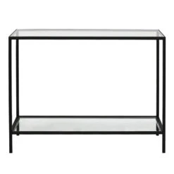 Cocktail Glass Console Table - Small Black