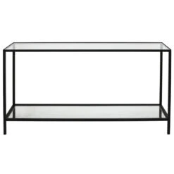 Cocktail Glass Console Table - Large Black