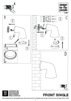 Nordlux Front Single | Wall Light | Black -Home Furnishings Store getimage 35