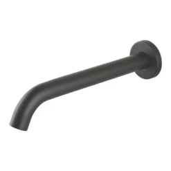 LUCID PIN Round Bathtub/Basin Wall Spout In Gun Metal Grey