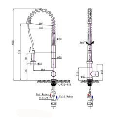 Tall Spring Black Pull Out Kitchen Sink Mixer Tap 15 Tall Spring Black Pull Out Kitchen Sink Mixer Tap -Home Furnishings Store kf1017newsize 20200702 d4kbbqakzvqh7otl 1