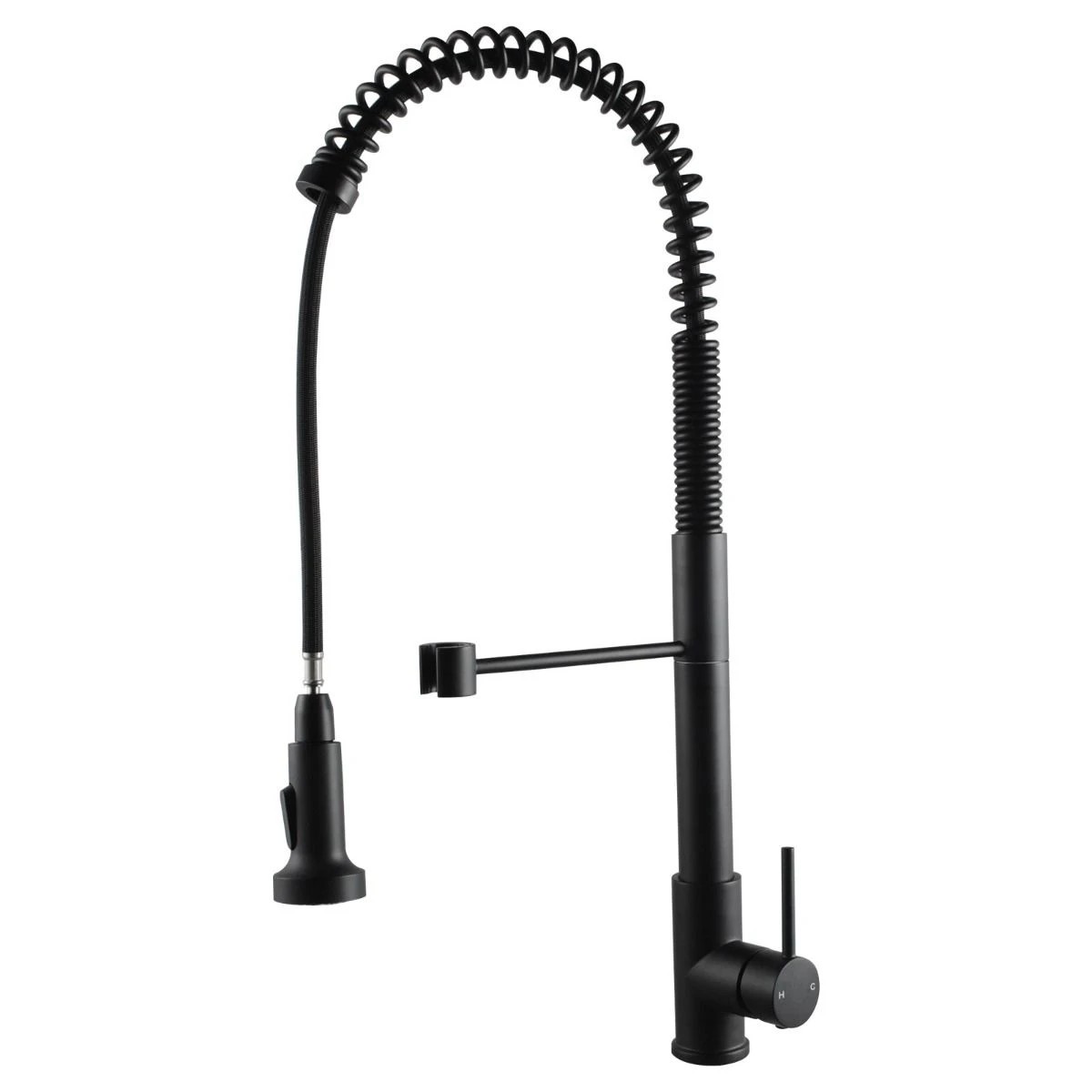 Tall Spring Black Pull Out Kitchen Sink Mixer Tap 6 Tall Spring Black Pull Out Kitchen Sink Mixer Tap - Image 4