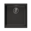 CARYSIL Black Single Bowl Granite Top/Flush/Under Mount (430 X 460 X 200mm) 2 CARYSIL Black Single Bowl Granite Top/Flush/Under Mount (430 X 460 X 200mm) -Home Furnishings Store twm en100m