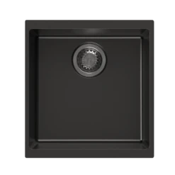 CARYSIL Black Single Bowl Granite Top/Flush/Under Mount (430 X 460 X 200mm)