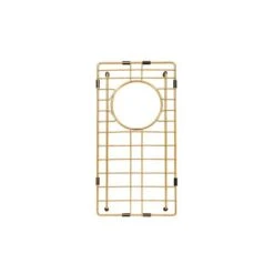 Brushed Gold 250x450x215mm 1.2mm Handmade Top/Undermount Single Bowl Kitchen Sink -Home Furnishings Store twm11 grid gold 1