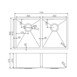 Gun Metal Grey 770x450x215mm 1.2mm Set 13 Gun Metal Grey 770x450x215mm 1.2mm Set -Home Furnishings Store twm6 size